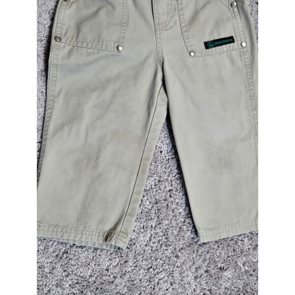Youth Toddler John Deere Overalls Khaki Green Straps Size 18 month - Picture 7 of 7